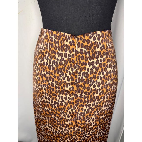 Urban Outfitters Leopard‎ Animal Print Kelly Tulip Wrap Midi Skirt Sz S - Picture 4 of 9